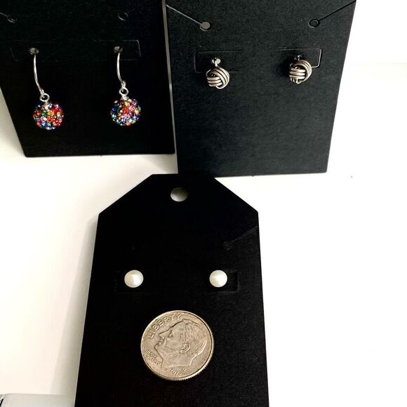 AJB 3 for $30 Sterling Silver Earrings - Picture 1 of 5